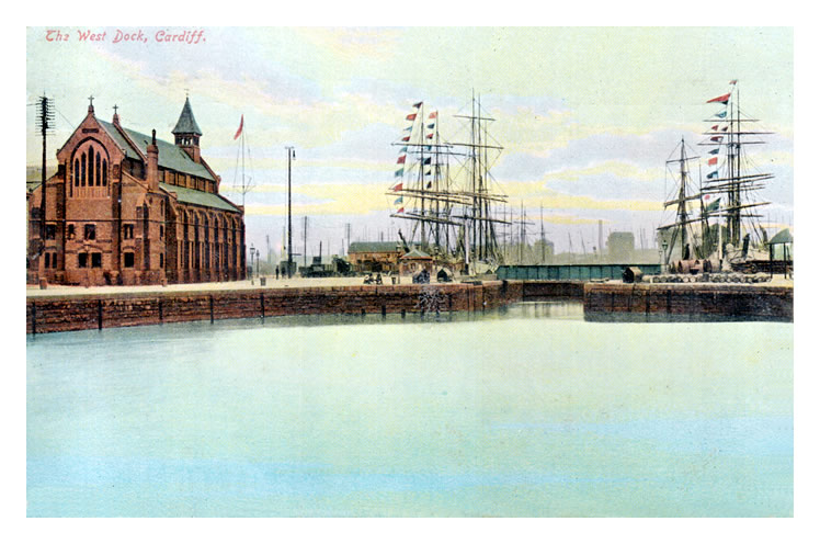 The West Dock, Cardiff.