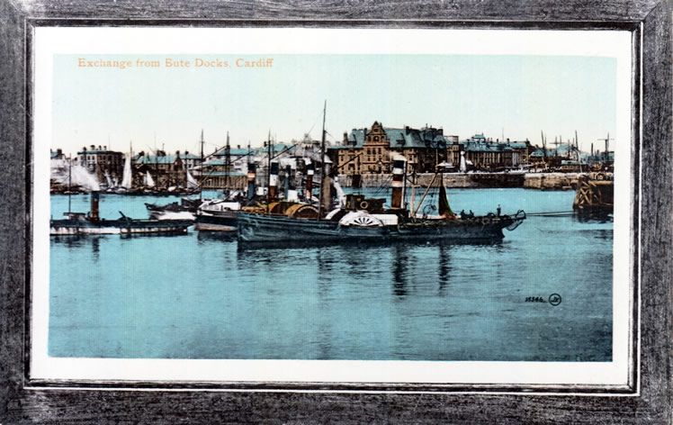 Exchange from Bute Docks, Cardiff.