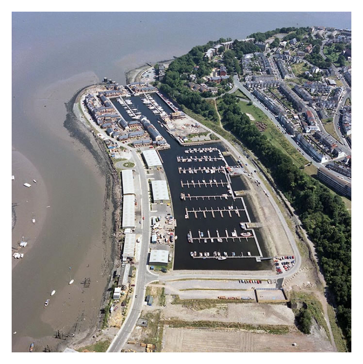1987 - The completed Penarth Marina.