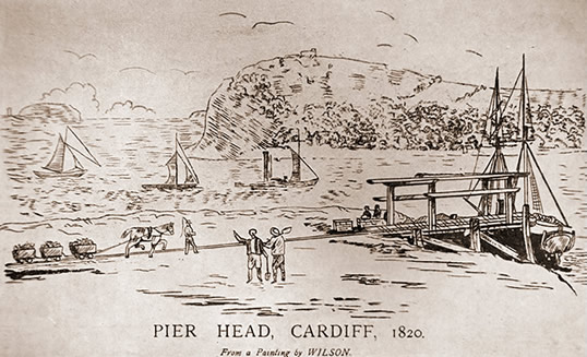 Pier Head, Cardiff, 1820.