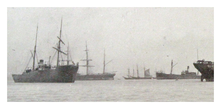 'with the strong list' is the s.s. 'Ashfield' 