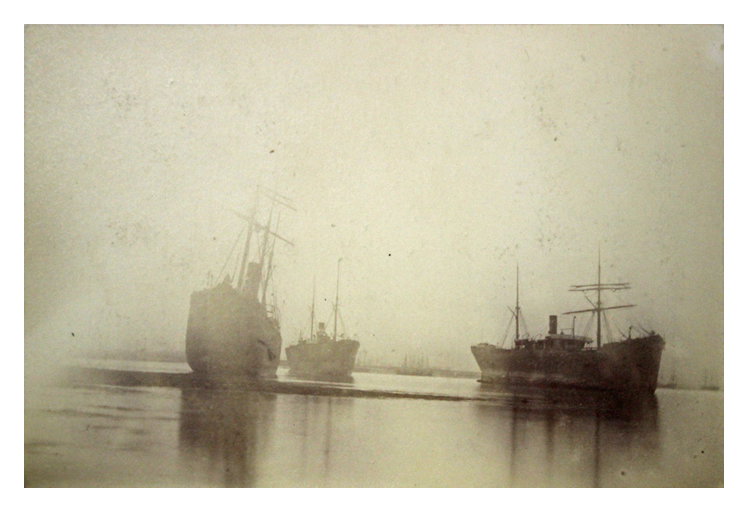 three steam vessels aground at Cefn y Wr&acirc;ch in March 1884