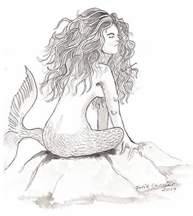 A cross between a 'hunch-back mermaid and a tench!