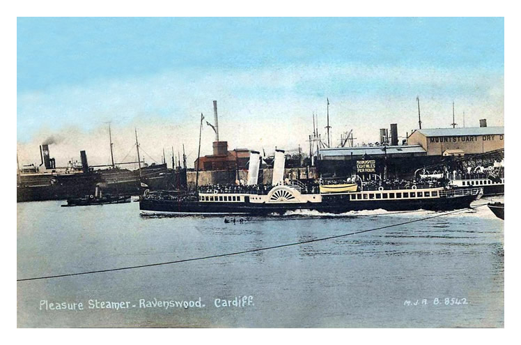 Pleasure Steamer - 'Ravenswood' - Cardiff.