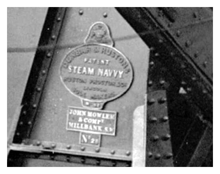 Dunbar & Rushtons Patent Steam Navvy. Ruston, Procter, and Co. Lincoln, Sole Makers.