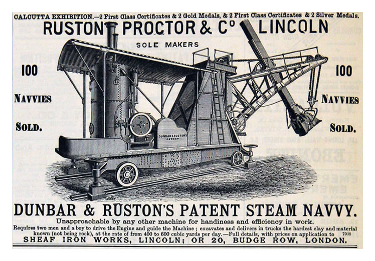 Dunbar & Ruston's Patent Steam Navvy. 