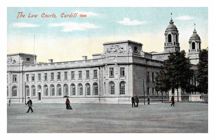 The Law Courts, Cardiff - c.1905.