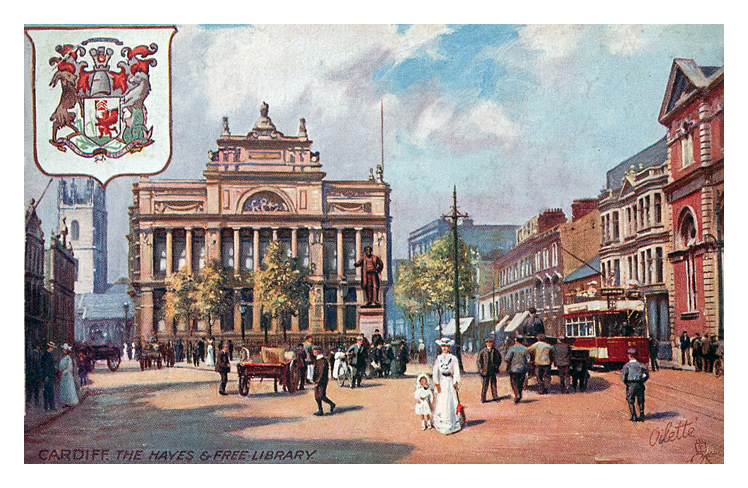 Cardiff - The Hayes and Free Library.