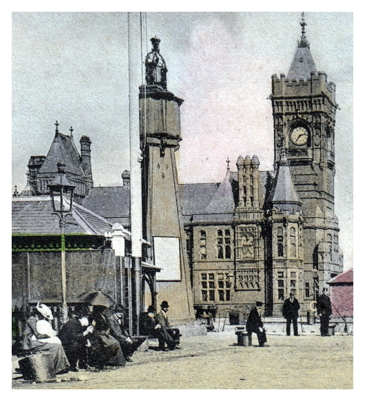 Pier Head - Cardiff Docks - A postcard published by Stewart & Woolf of Hatton Garden, London, E.C.