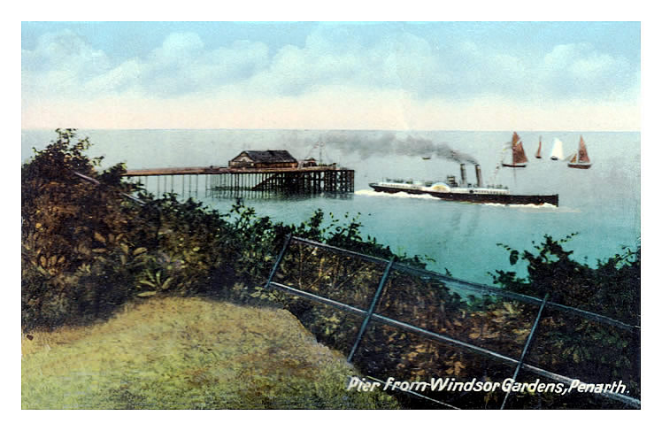 Pier from Windsor Gardens, Penarth.