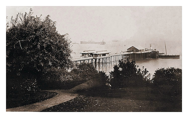 The Pier from Windsor Gardens, Penarth.