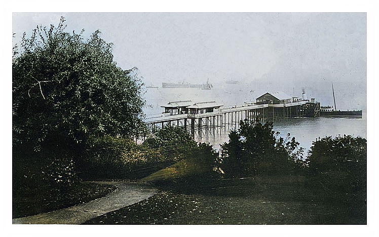 The Pier from Windsor Gardens, Penarth.