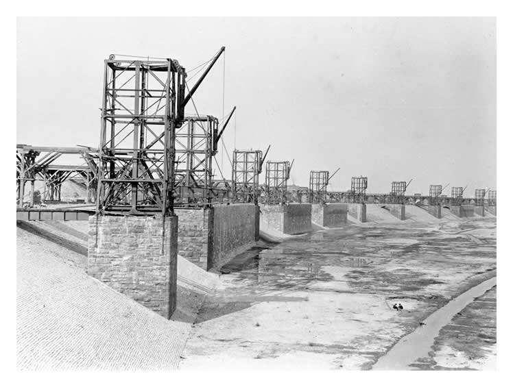 No. 1 Dock, Barry - Under construction in the years 1884-89.
