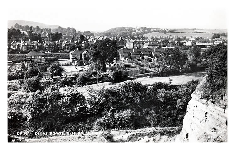 &bull; Dinas Powis, General View - A postcard view taken from the Cross-common quarry and looking over the Cardiff Road and the Barry Railway.
