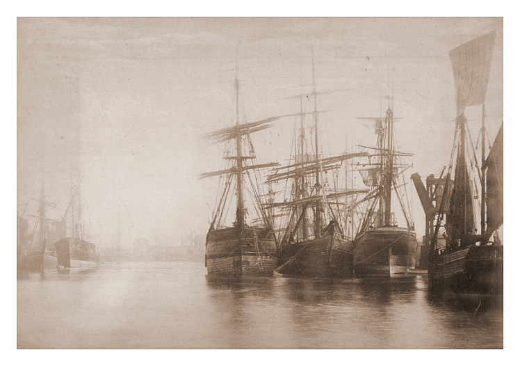 c.1880 - The Bute Docks at Cardiff.