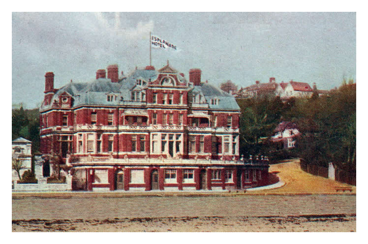 1920's - The Esplanade Hotel, Penarth (plus the Sea-water Public Baths taken from the Pier).