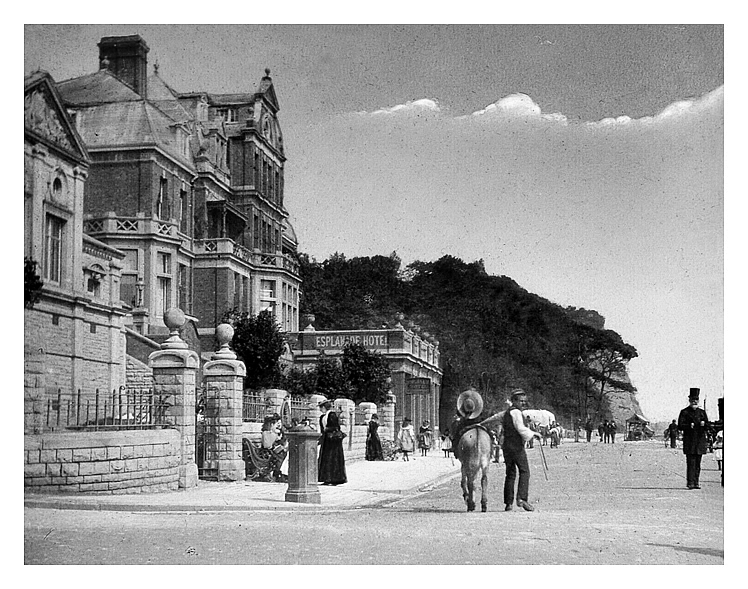 c.1890's -&nbsp;Sea-water Baths and Esplanade Hotel, Penarth.