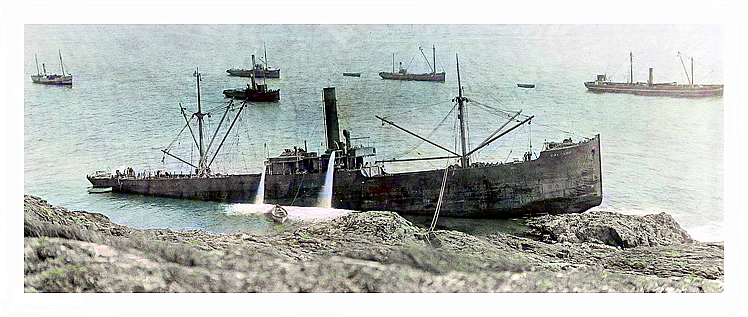 s.s. 'Dalserf' wrecked Grassholm 1910.
