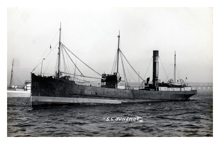 s.s. 'Mungret' was built in 1912 as the 'Sligo' for the Limerick Steamship Company being of 515 gross register tons.