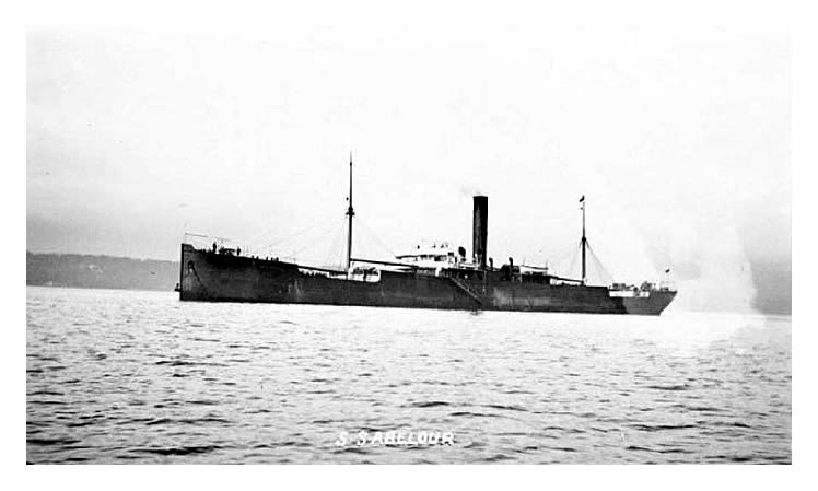 The s.s. 'Aberlour' possibly near Port Jackson in Sydney in the period 1916 - 1923.