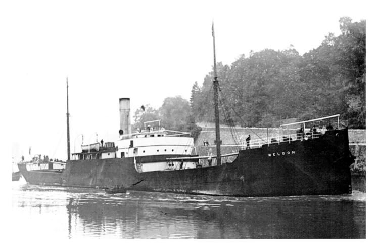s.s. 'Meldon' on the river Avon at Bristol date not known but between 1902 and 1917.
