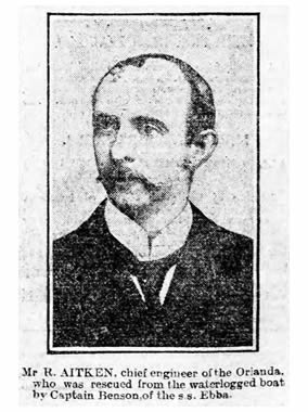 Mr. R. Aitken, chief engineer of the Orianda.