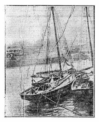 The pilot-cutter Britannia in the Barry Dock Basin.