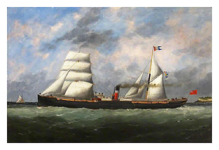 The iron steamship &lsquo;Inchmaree&rsquo; of 1,975 gross registered tonnage. 