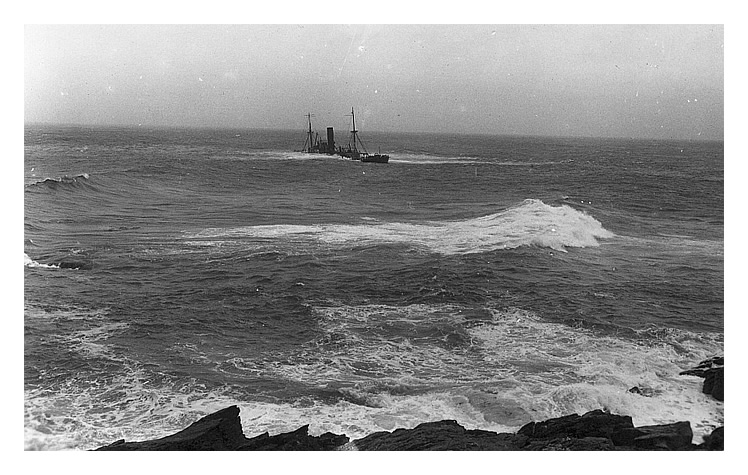 s.s. 'Chimu' on the 17th August 1919 off Brisons, Cape Cornwall. 