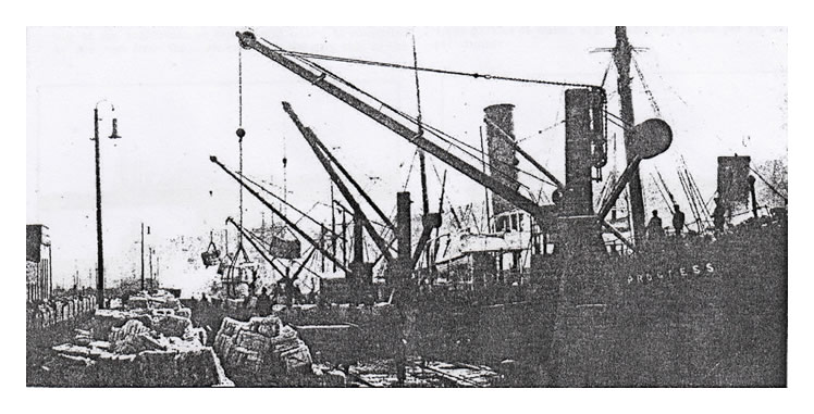 Steamer Discharging Pulp. 