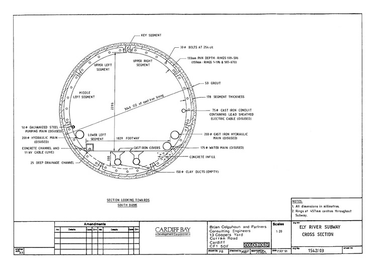 Drawing - 1542/03	- Cross Section.
