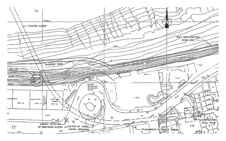 Drawing 1542/05 - Limit of Existing Subway and Proposed New Entrance.