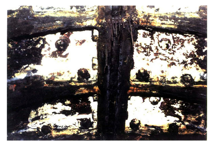 Plate 3/21 - Ring 600 - General view of crown showing intact paint system indicating possible air pocket.