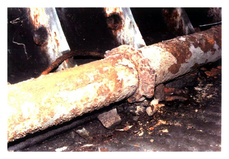 Plate 3/24 - Ring 11 - Surface corroded cast iron water main.