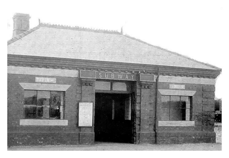 Entrance to Subway Under Tidal Harbour.