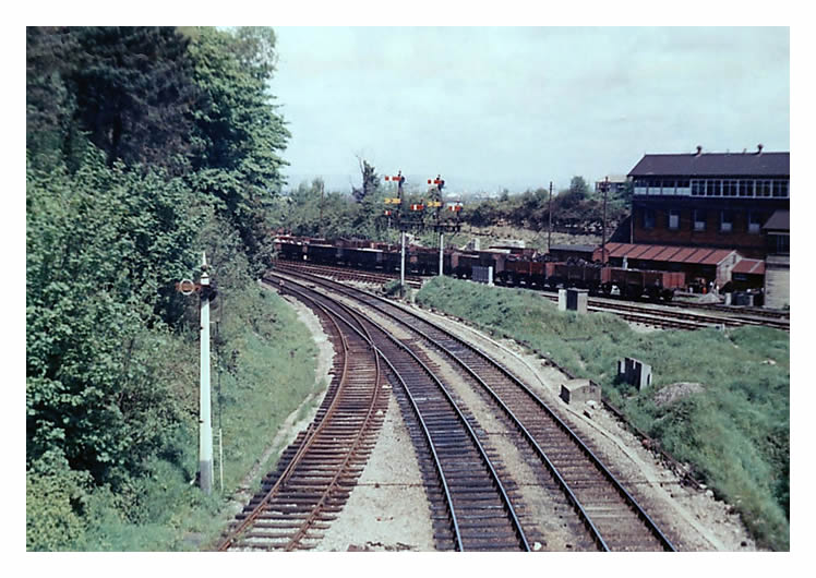 1966 - Looking towards Cogan Junction after the down Cogan sidings (goods) line had been removed.