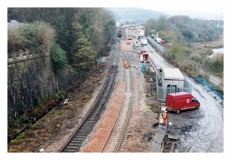 2002 - Cogan Spur Road viaduct & Cogan Junction.