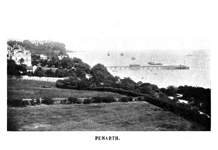 Penarth - An illustration from the article 'South Wales - The Country of Castles' which was issued by the Great Western Railway Company of Paddington Station, London and published in December 1907.