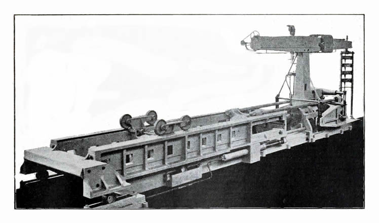 Fig. 7 - General View of 350-ton Horizontal Testing Machine, Lloyd's Bute Proving House, Cardiff.
