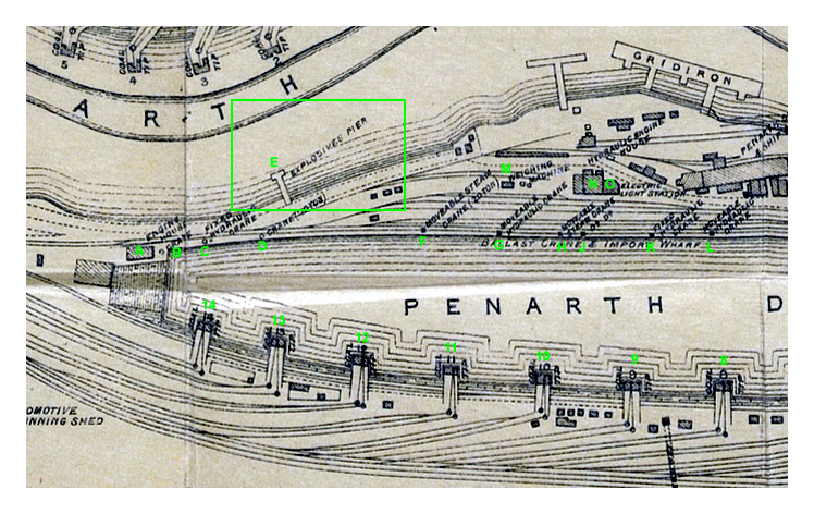 Explosives Pier- Penarth Dock.