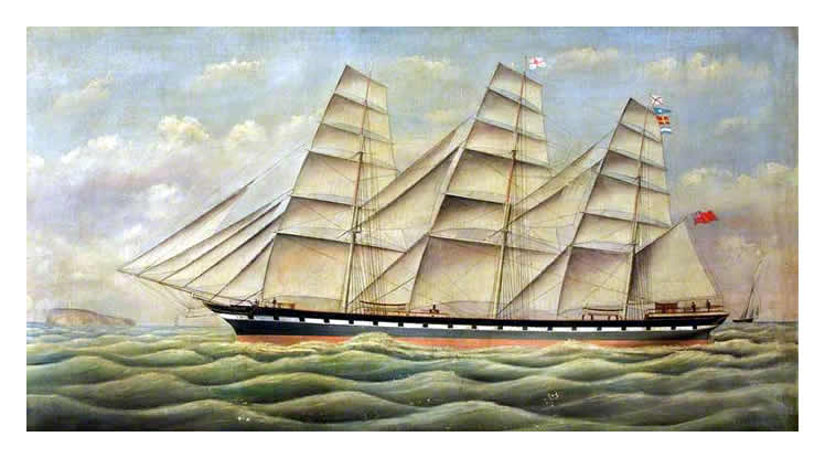 Sailing Ship 'The Buckhurst'.