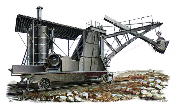 1899 - Ten-Ton Steam Navvy - Messrs. Ruston, Proctor & Company Limited, Lincoln, England.
