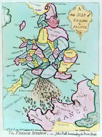 The French Invasion : or John Bull bombarding the Bum Boats. 