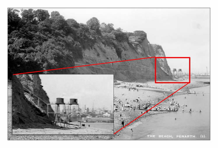 Penarth Head Battery - No.1 and No.2 Emplacement Defence Electric Light (DEL).