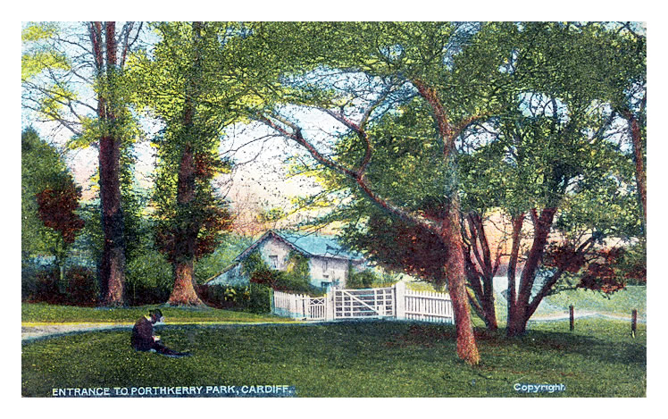 Entrance to Porthkerry Park, Cardiff.