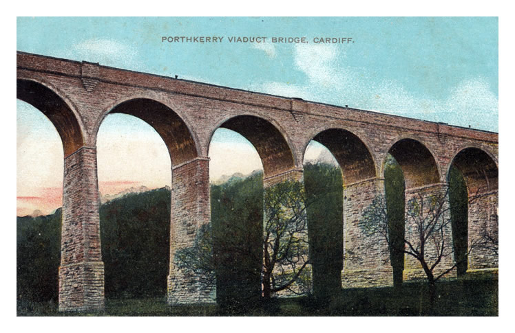 Porthkerry Viaduct Bridge, Cardiff.