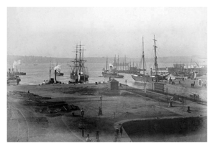 c.1890 - Bute Docks Entrance.