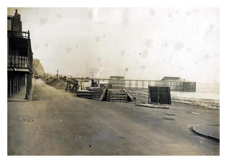 c.1927 - Widening of the Esplanade, Penarth.