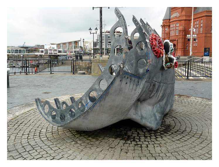 2023 - Merchant Seafarers' War Memorial - Cardiff Bay.