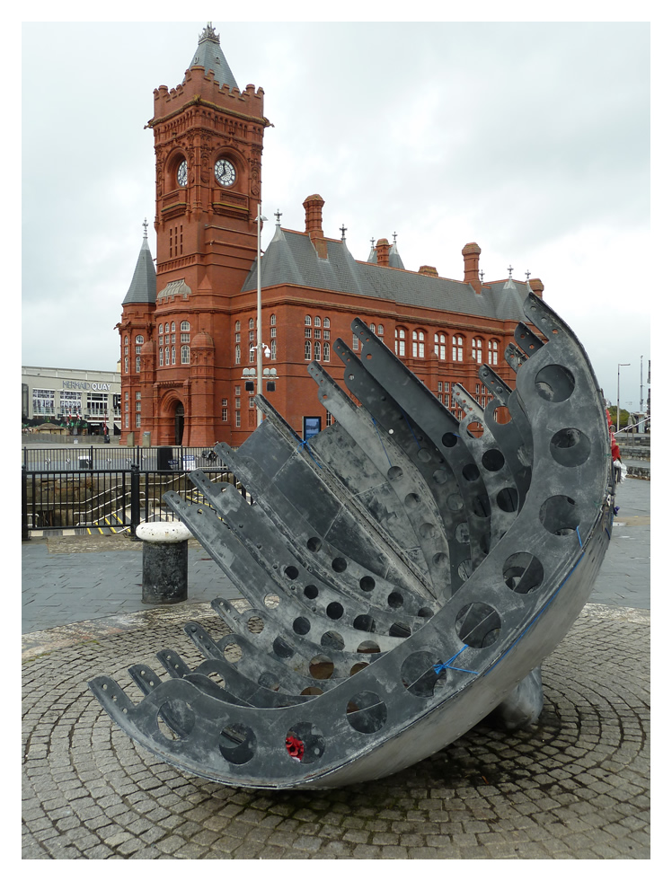 2023 - Merchant Seafarers' War Memorial - Cardiff Bay.
